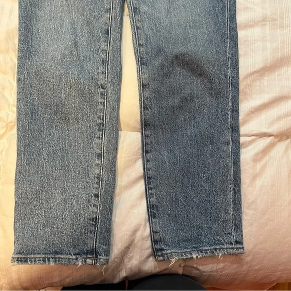 Madewell Classic Straight Denim Jeans in Fawn Wash Size 23 - Picture 4 of 7